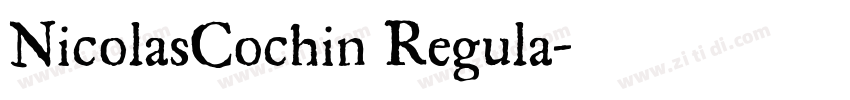 NicolasCochin Regula字体转换